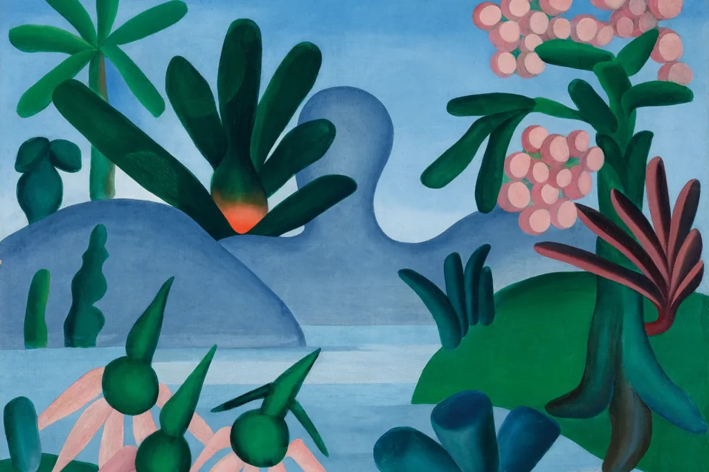 Tarsila do Amaral, O lago, 1928, Öl auf Leinwand, 75,5 × 93 cm, Privatsammlung, Rio de Janeiro  © Tarsila do Amaral S/A, Foto: Jaime Acioli